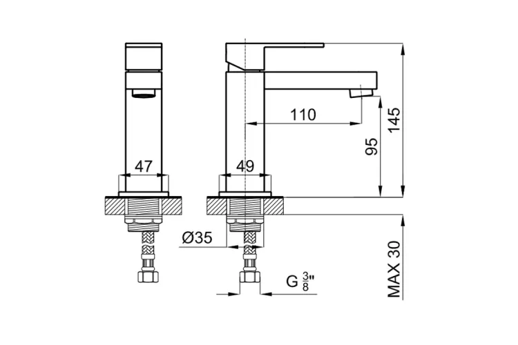 HOTELS, Змішувач для умивальника, chrome (100283402) image 6