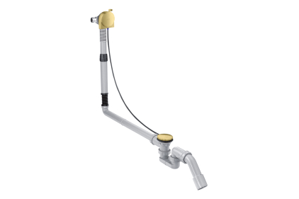 Сифон Axor S комплект для нестандартних ванн з наповненням 58317950, Brushed Brass