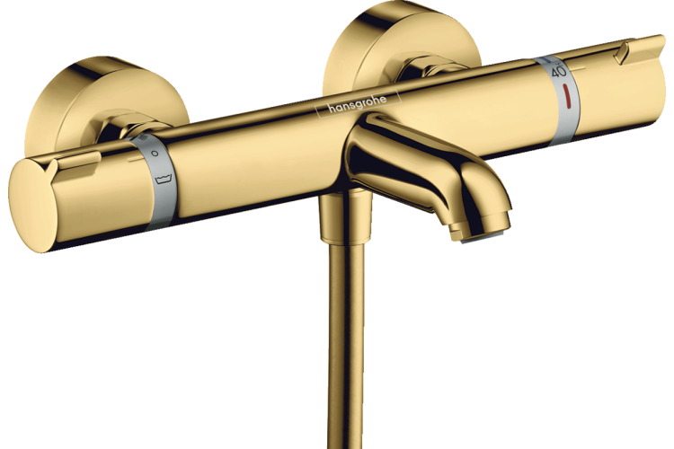 Змішувач з термостатом для ванни Ecostat Comfort Polished Gold Optic (13114990) image 1