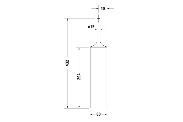 Йоржик підлоговий STARCK T чорний матовий (0099454600) image 3