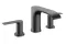 Змішувач Vivenis 90 для умивальника на 3 отвори з д/к pop-up, Brushed Black Chrome (75033340)