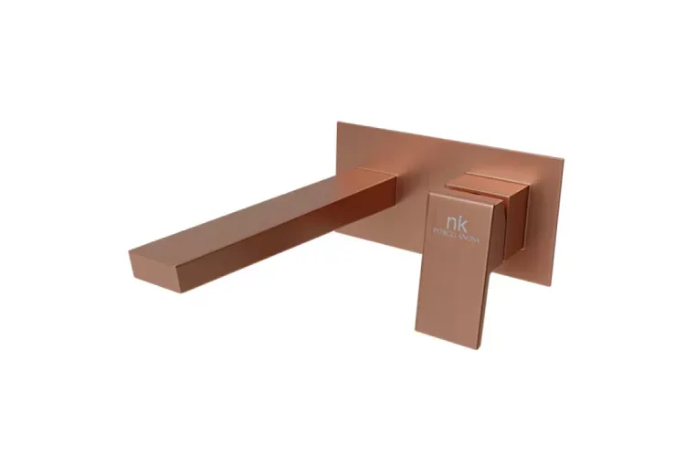 SQUARE, Зовнішня частина змішувача прихованого монтажу для умивальника, brushed copper (100281849)  image 1
