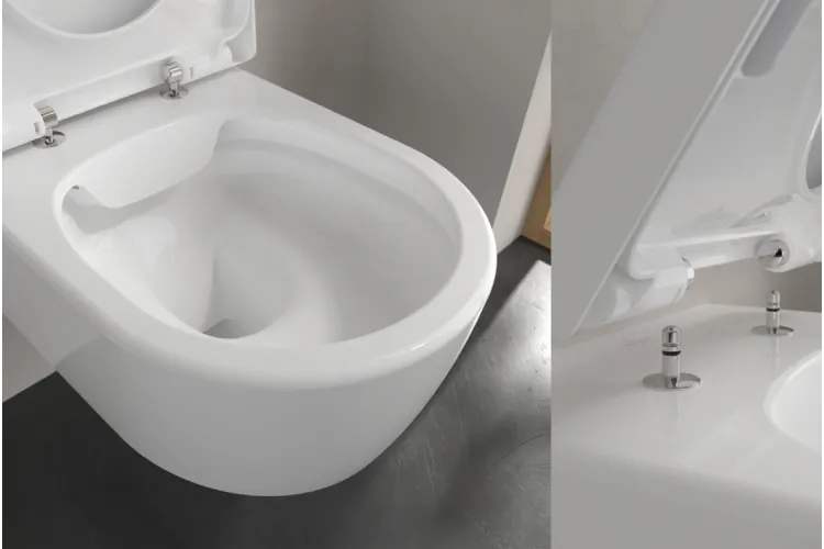 AVENTO Унітаз підвісний Rimless 53 см + сидіння 9M77C101 Ceramic Plus (5656HRR1) зображення 4