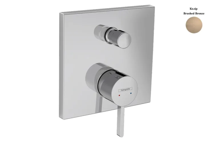 Змішувач Finoris прихованого монтажу для ванни/душу, Brushed Bronze (76415140) image 1