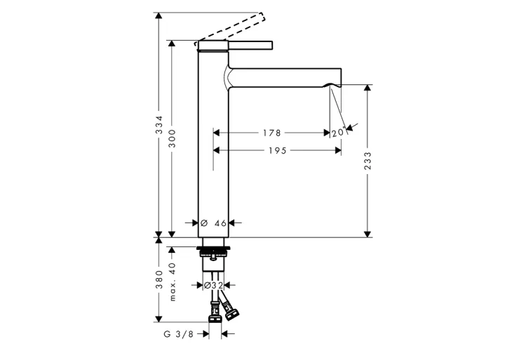 Змішувач Zesis S 230 CoolStart для умивальника без д/к Chrome (74731000) image 2