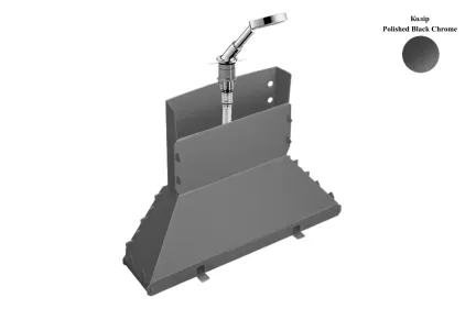 Прихована частина Axor Rim в борт ванни з ручним душем та шлангом 1,1 м (19418330) Polished Black Chrome