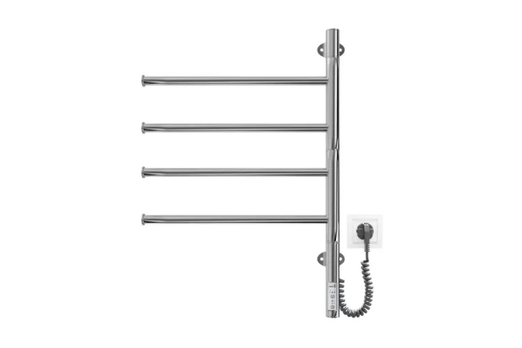 Рушникосушка ЕЛЕКТРИЧНА Веєр 600х445/50 TR чорний мат зображення 2