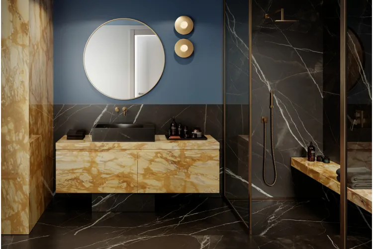 MEMT GRANDE MARBLE LOOK CALACATTA BLACK RET 120х120 (плитка для підлоги і стін) image 4