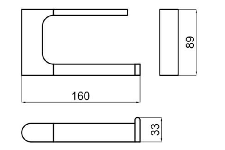 FORMA Тримач паперу без кришки хромований (100094170)  зображення 2