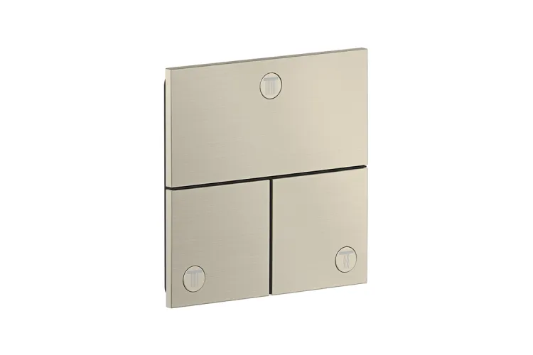 Перемикач ShowerSelect ID Square на 3 функції, Brushed Nickel (36780820) image 1