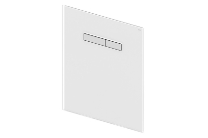 Верхняя панель TECELux: клавиши хромированные, стекло белое (9650001)