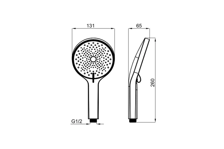 OXO, Ручний душ із перемикачем, 3 режими, brushed titanium (100344485)  зображення 3