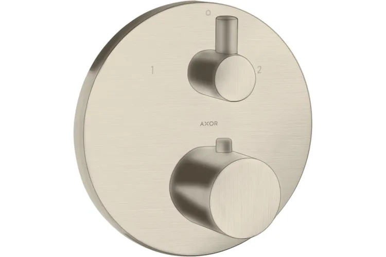 Термостат для 2-х споживачів Axor Uno, Brushed Nickel 38720820 зображення 1