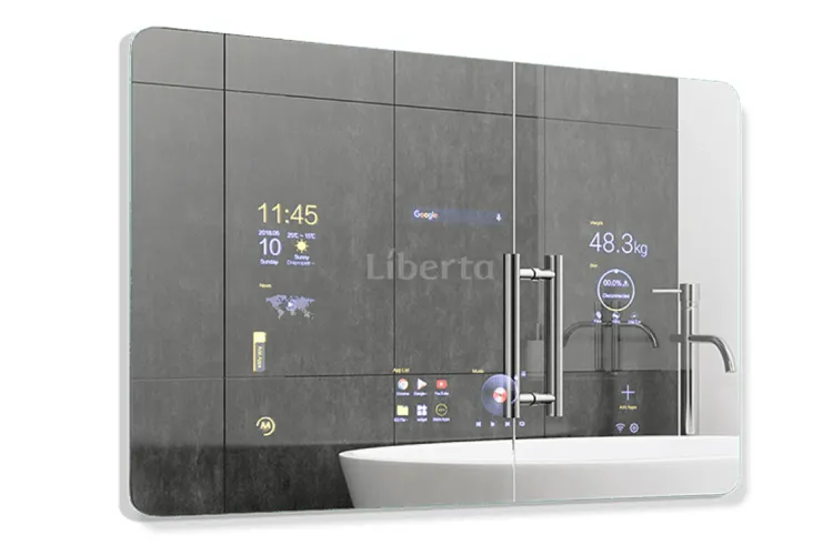 Розумне дзеркало "SMART MIRROR" 800х600: touch screen 23.6" / weight & skin detector image 1