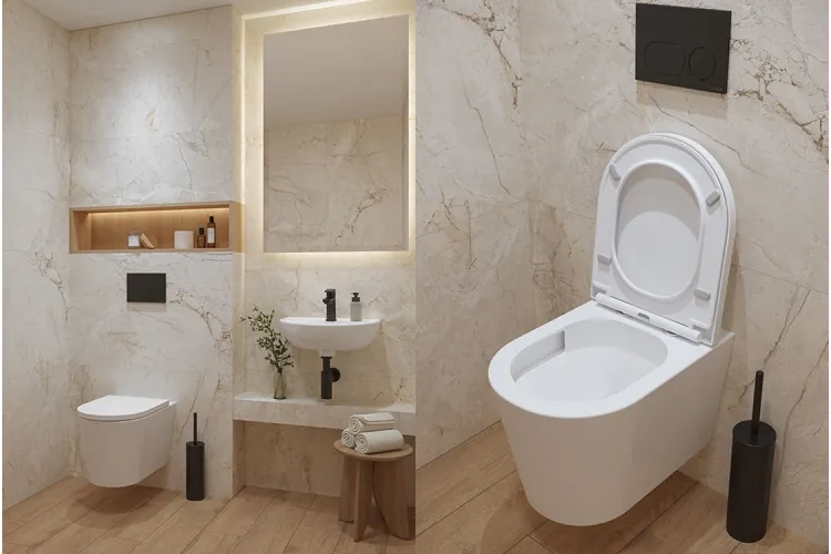 СЕТ C950  Унітаз підвісний  MESTA PRO овальний tornado + сидіння дюропласт повільного падіння зображення 2