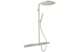 Душова система AXOR Showerpipe з термостатом 800 і верхнім душем 350 1jet, Brushed Nickel (27984820)