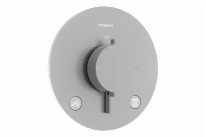 Термостат прихов.монтажу Ecostat Comfort S на 2 функції, Stainless Steel Optic (33715800)