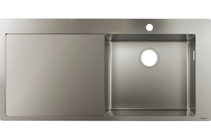 Кухонна мийка S715-F450 на стільницю 1x35Ø 1045х510 полиця ліворуч Stainless Steel (43306800)