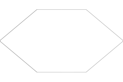 BASIC WHITE KAYAK 17x33 (шестигранник) (плитка для підлоги та стін)