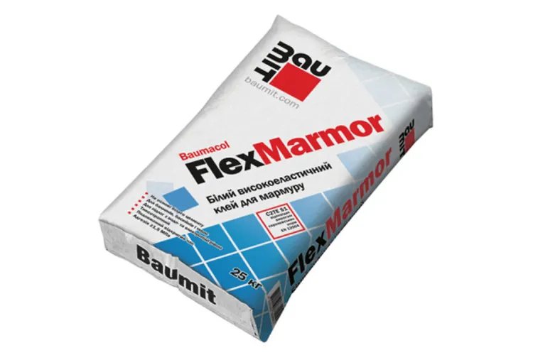 Клей для плитки BAUMIT FlexMarmor 25 кг зображення 1