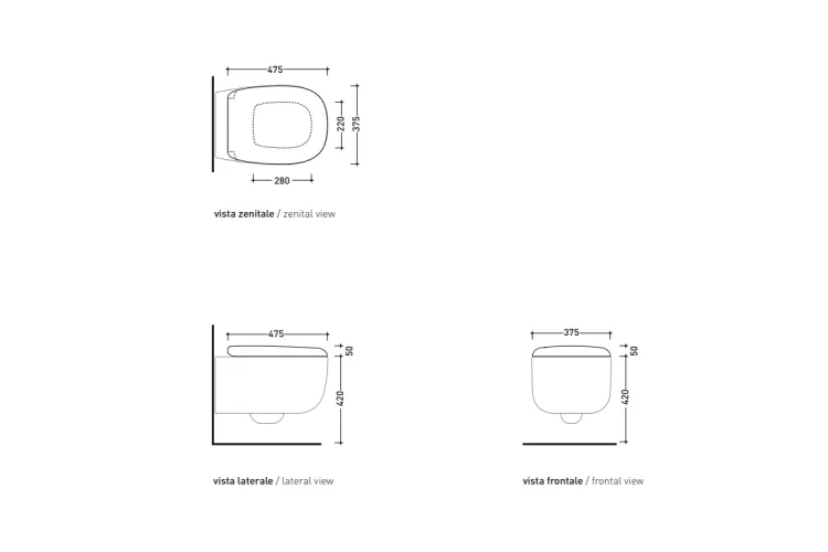 BONOLA Сидіння для унітазу, Carbone (BNCW03CAR) image 3