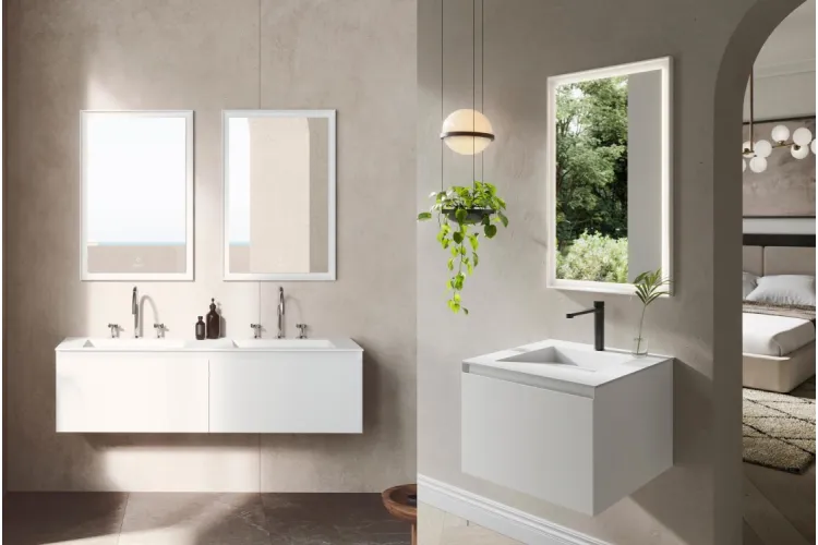 Дзеркало CUBIK з підсвіткою 61x90, Matt White (100333014)  зображення 2