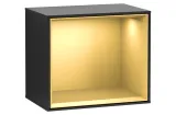 FINION Модуль 418x356x270 колір Black Matt, поличка Gold Matt + 3 LED підсвітки (G580HFPD)