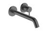 Змішувач Tecturis S 225 для умивальника зі стіни, Brushed Black Chrome (73351340) зображення 1