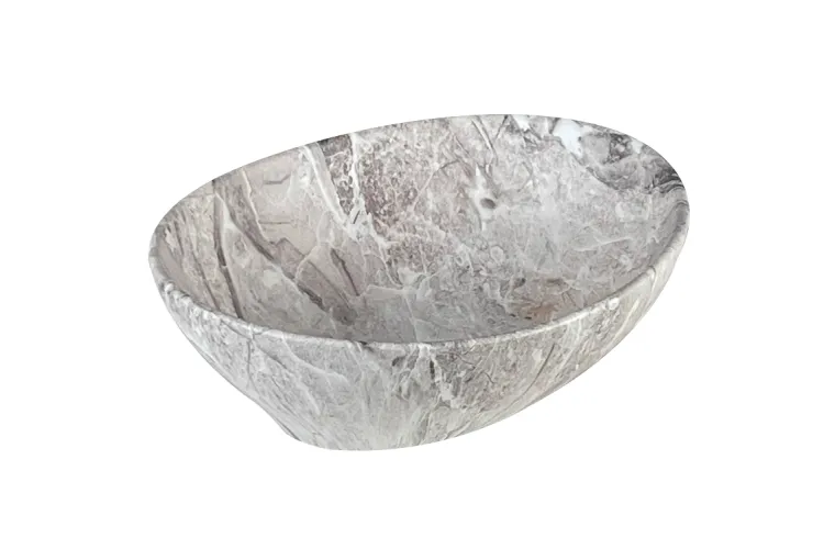 FRESSA Умивальник накладний без отвору під змішувач 41x33x14,5, matt brown stone image 2