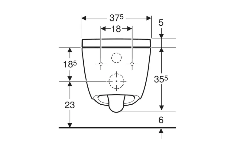 Унітаз-біде підвісний AQUACLEAN Alba + сидіння SoftOpening (146.350.01.1) image 6