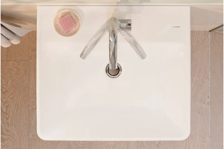 Змішувач Zesis S 210 для умивальника, рухомий носик, з донним клапаном push-open, Chrome (74742000) image 2