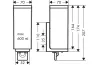 Дозатор підвісний для рідкого мила Axor Universal Rectangular, Chrome (42610000) image 2