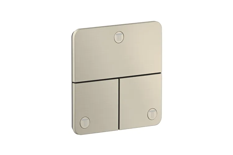 Перемикач ShowerSelect ID Softsquare на 3 функції, Brushed Nickel (36781820) image 1