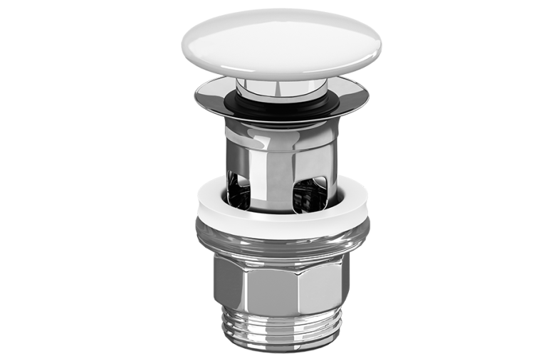 Донний клапан Push Open з керамічною накладкою, білий (8L033401) зображення 1
