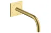 Змішувач AXOR Uno 225 для умивальника зі стіни електронний 230V, Brushed Brass 38120950 image 1