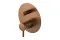 ROUND, Зовнішня частина вбудованого змішувача ванни/душу, brushed copper (100345126) 
