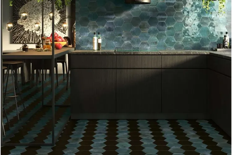 HOPE HEX BLUE MAT 15х17.3 (плитка для підлоги і стін) image 4