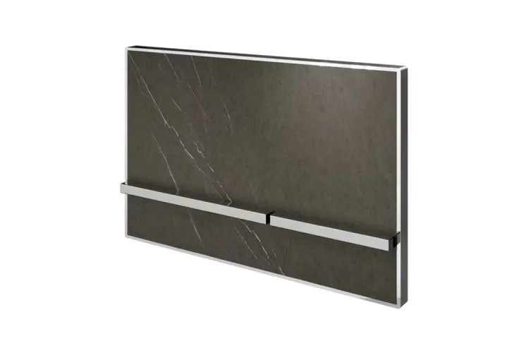 Smart-line, Кнопка змиву подвійна, з керамічною вставкою, chrome_marquina stone (100360467) image 1