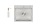 Кухонна мийка LIDZ H5045 Brush 3.0/0.8 mm 50х45 см, Satin