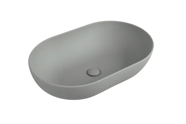 APP 62 Умивальник овальний накладний Cenere (AP62ACEN) зображення 1