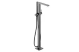 Змішувач Tecturis E для ванни підлоговий, Brushed Black Chrome (73445340)