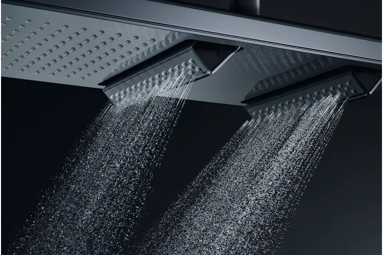 Верхній душ Axor ShowerHeaven 1200х300 4jet з підсвіткою 5000 K, Polished Black Chrome (12423330) зображення 3