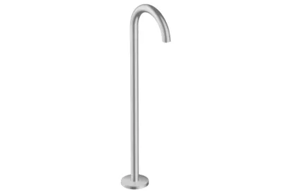 Вилив AXOR Uno на ванну підлоговий, виступ 243 мм, Brushed Nickel (38412820)