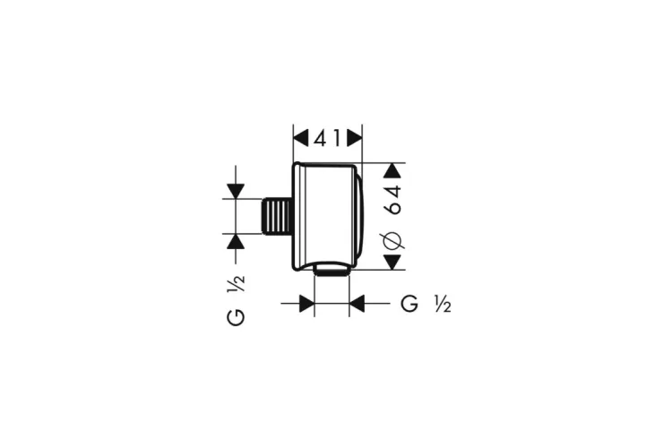 Шлангове під'єднання FixFit Axor Montreux, Brushed Gold Optic 16884250 зображення 2