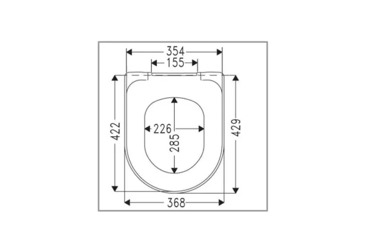 O.NOVO Сидіння на унітаз QuickRelease SoftClosing, сталеві кріплення 70 x 110 mm, Chrome (9M38S101) зображення 5