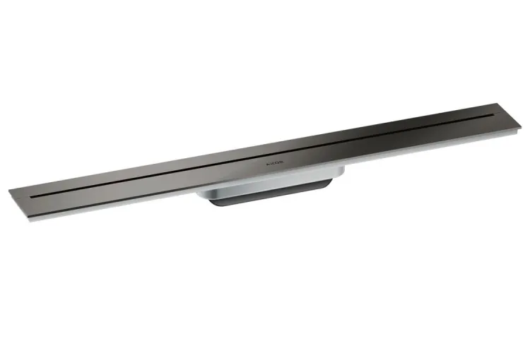 Верхня частина AXOR "Drain" для душового трапу (пристінна) 700 мм, Polished Black Chrome (42525330) зображення 1