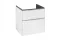 SUBWAY 3.0 Тумба під умивальник 57,2 x 57,6 x 47,8 cм Brilliant White ручки glossy alumin (C57800VЕ)