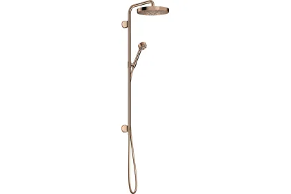 Душова система Axor One Showerpipe 280 1jet прихованого монтажу, Brushed Bronze (48790140)