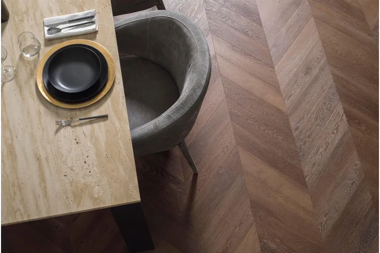 G234 LINKFLOOR CHEVRON BROWN 30,5x71,84x0,73 (вінілова підлога) зображення 4