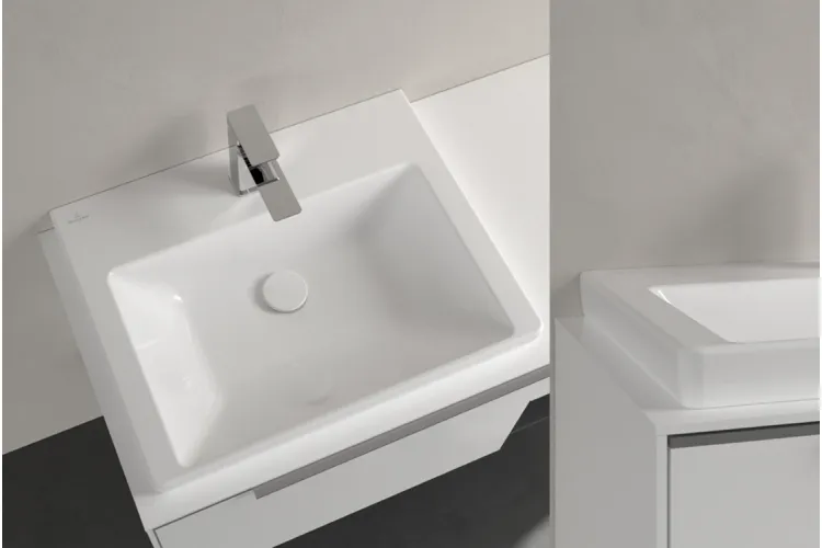 SUBWAY 3.0 Умивальник меблевий 60x47 см без переливу (4A706LR1) CeramicPlus зображення 3